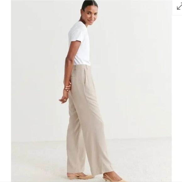 Jenni Kayne Jones Trouser Pants In Tan Size 14 - Picture 16 of 16